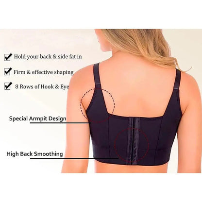 Back Smooth Out Shaper Bra Plus Size Wide Band Bras Shapewear Back Fat Smooth Underwear Top Breast Shapers F Cup Dropshipping