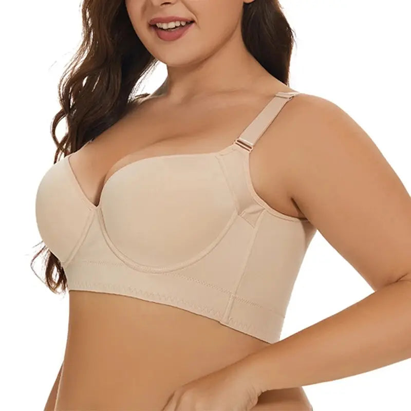 Back Smooth Out Shaper Bra Plus Size Wide Band Bras Shapewear Back Fat Smooth Underwear Top Breast Shapers F Cup Dropshipping